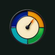 The Barometer app icon: a round dial with colored quadrants